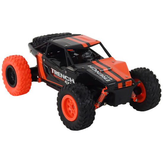 Nuotoliniu būdu valdomas visureigis R/C 1:24 Orange 17178 - Žaislai Nuotoliniu būdu valdomas visureigis R/C 1:24 Orange Radijo bangomis valdomi žaislai