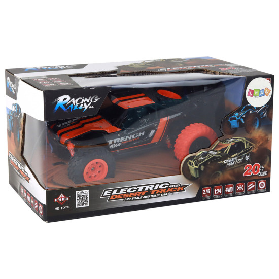 Nuotoliniu būdu valdomas visureigis R/C 1:24 Orange 17178 - Žaislai Nuotoliniu būdu valdomas visureigis R/C 1:24 Orange Radijo bangomis valdomi žaislai