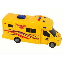 Geltonas kemperis su garso ir šviesų efektais