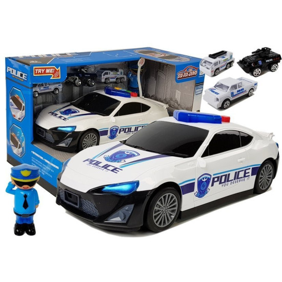 Policijos automobilis su 7537 - Žaisliniai automobiliai Policijos automobilis su Tarnybiniai automobiliai
