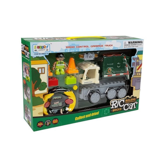 Automatinis šiukšliavežis Nuotoliniu būdu valdomas R/C Radijo bangomis valdomi žaislai