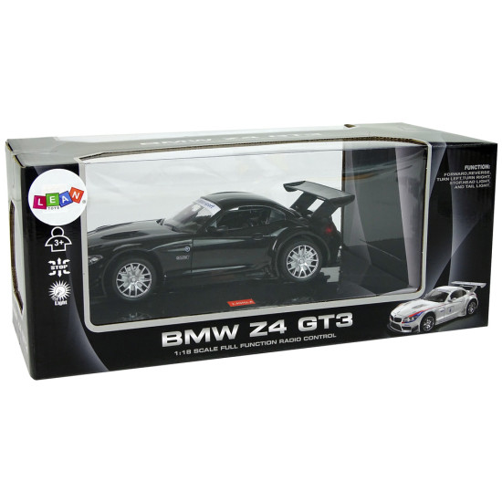 Sportinis automobilis R/C 1:18 BMW Z4 GT3 juodas 2.4 G žibintai 9728 - Žaislai Sportinis automobilis R/C 1:18 BMW Z4 GT3 juodas 2.4 G žibintai Radijo bangomis valdomi žaislai