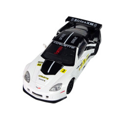 Lenktyninis sportinis automobilis R/C 1:18 Corvette C6.R baltas 2.4 G žibintai