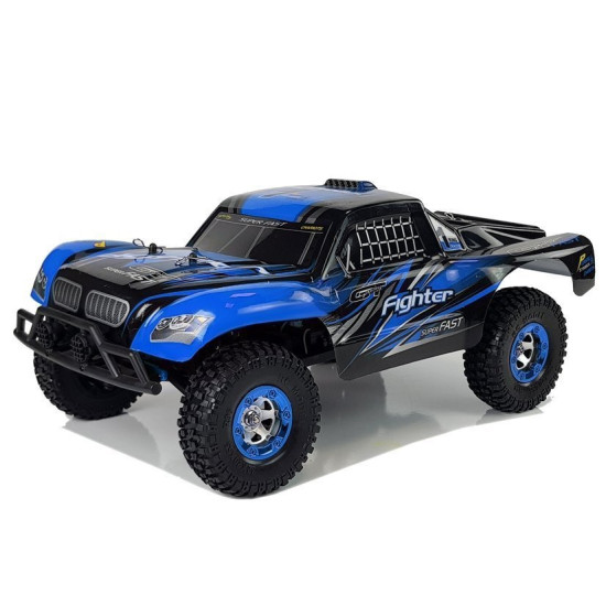 Nuotoliniu būdu valdomas automobilis FY-01 4x4 Pick Up 1:12 R/C 40 km/h mėlyna Radijo bangomis valdomi žaislai
