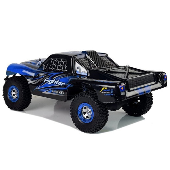Nuotoliniu būdu valdomas automobilis FY-01 4x4 Pick Up 1:12 R/C 40 km/h mėlyna Radijo bangomis valdomi žaislai