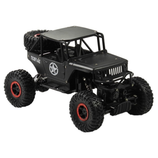 Auto Zdalnie Sterowane Jeep R/C 1:18 Czarne Radijo bangomis valdomi žaislai