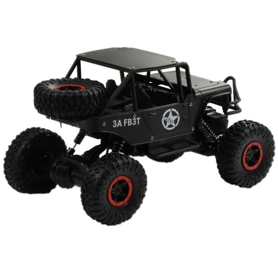 Auto Zdalnie Sterowane Jeep R/C 1:18 Czarne Radijo bangomis valdomi žaislai