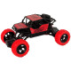 Nuotoliniu būdu valdomas automobilis R/C 1:18 raudonos spalvos. Radijo bangomis valdomi žaislai