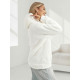 Moteriškas baltas džemperis su gobtuvu Nara JS/HH192/1 - Džemperiai Moteriškas baltas džemperis su gobtuvu Nara Džemperiai su gobtuvu