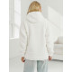Moteriškas baltas džemperis su gobtuvu Nara JS/HH192/1 - Džemperiai Moteriškas baltas džemperis su gobtuvu Nara Džemperiai su gobtuvu