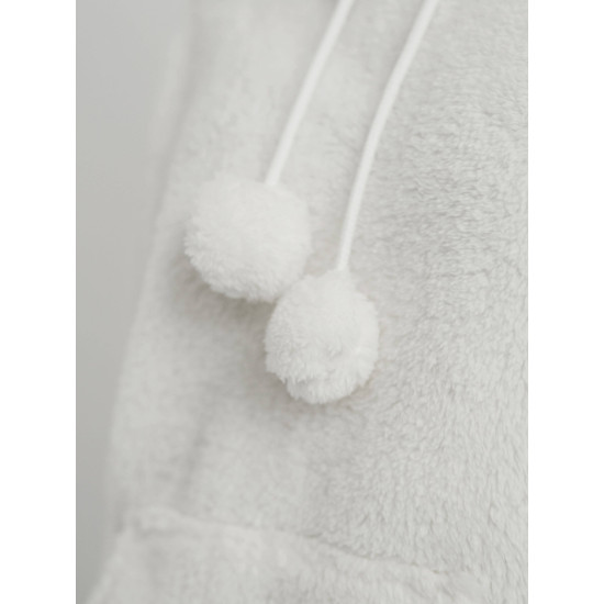 Moteriškas baltas džemperis su gobtuvu Nara JS/HH192/1 - Džemperiai Moteriškas baltas džemperis su gobtuvu Nara Džemperiai su gobtuvu