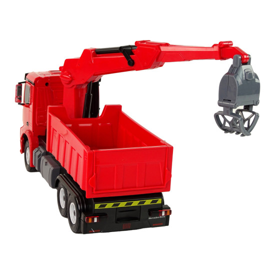 Mercedes Rastar Grab Truck Raudona Radijo bangomis valdomi žaislai