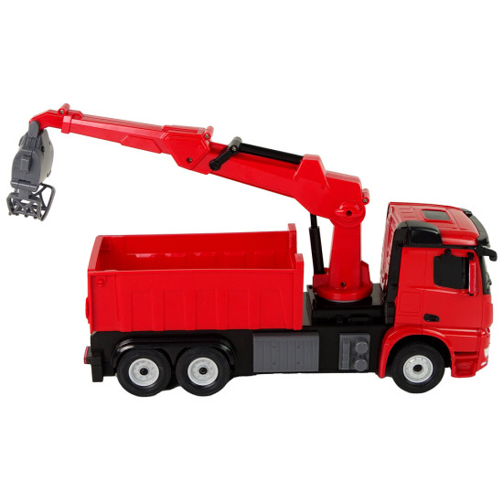 Mercedes Rastar Grab Truck Raudona Radijo bangomis valdomi žaislai
