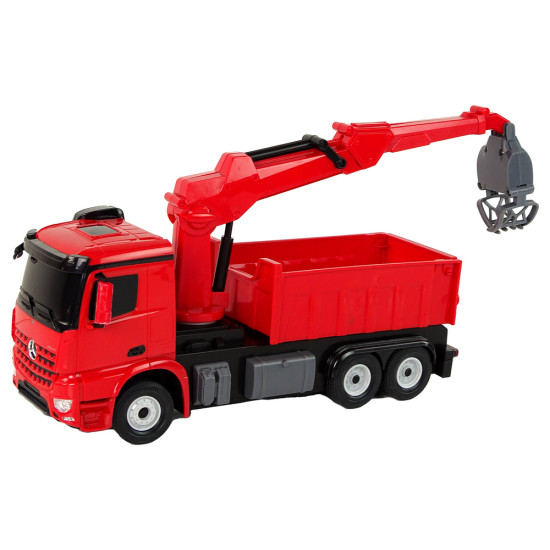 Mercedes Rastar Grab Truck Raudona Radijo bangomis valdomi žaislai