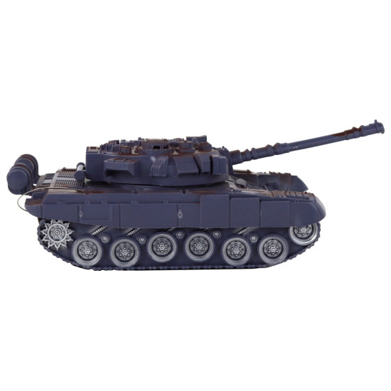 R/C tankas Nuotoliniu būdu valdomi žibintai garso Navy Blue 1:18 27MHz 17276 - Žaislai R/C tankas Nuotoliniu būdu valdomi žibintai garso Navy Blue 1:18 27MHz Radijo bangomis valdomi žaislai