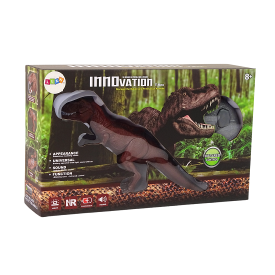 Nuotoliniu būdu valdomas garsinis dinozauras Tyrannosaurus Rex Radijo bangomis valdomi žaislai