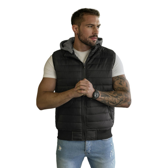 Must kapuutsiga vest Naron Vestid