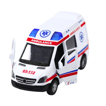 Valge kiirabiauto 