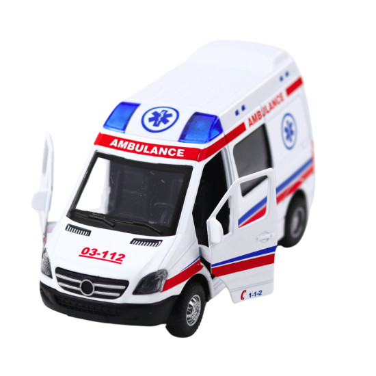 Geltonas greitosios pagalbos automobilis Tarnybiniai automobiliai