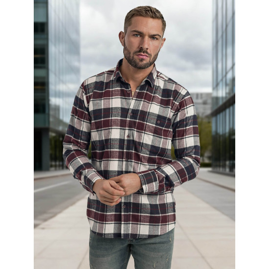 Vyriški bordo languoti marškiniai Marino Marškiniai