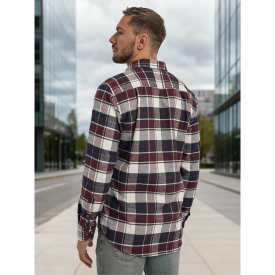 Vyriški bordo languoti marškiniai Marino Marškiniai