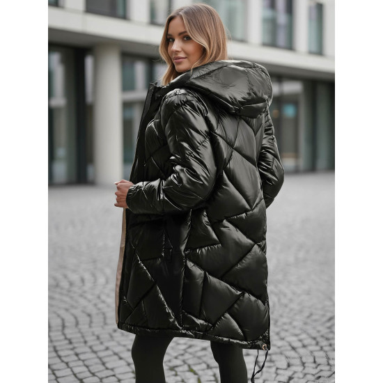 Juoda žieminė striukė Luter JS/5M3189/392Z