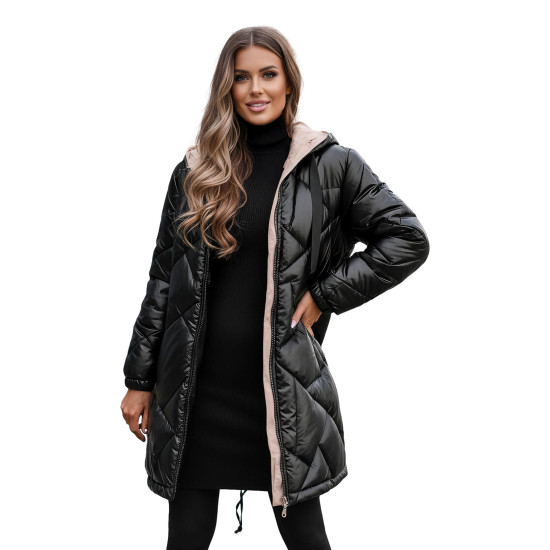 Juoda žieminė striukė Luter JS/5M3189/392Z