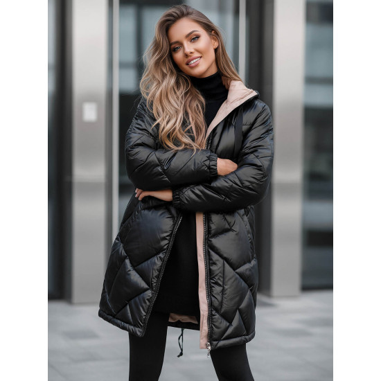 Juoda žieminė striukė Luter JS/5M3189/392Z