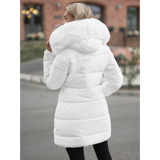Moteriška baltos spalvos paltas Stel JS/16M9099/281Z