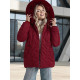 Moteriška bordo žieminė striukė su gobtuvu Levi