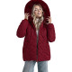 Moteriška bordo žieminė striukė su gobtuvu Levi