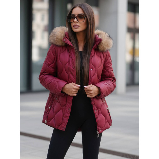 Moteriška bordo spalvos striukė Mona Moteriškos striukės