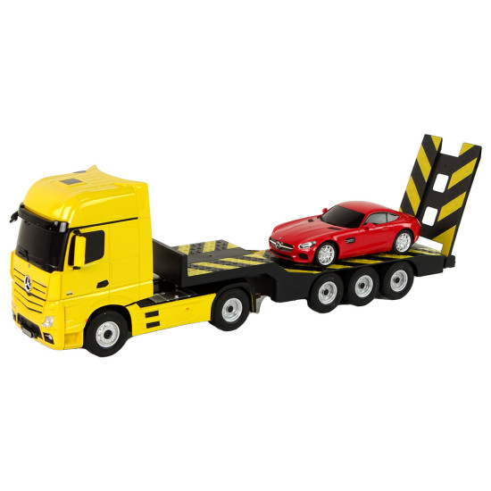 Vilkikas R/C Mercedes-Benz 1:26 Geltonas Raudonas Radijo bangomis valdomi žaislai
