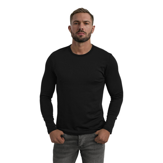 Vyriški juodi marškinėliai Rojo Megztiniai