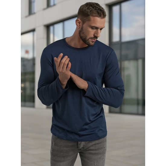 Vyriški tamsiai mėlyni marškinėliai Rojo Megztiniai