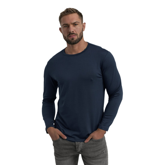 Vyriški tamsiai mėlyni marškinėliai Rojo Megztiniai