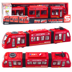 Raudonas miesto metro su šviesos ir garso efektais