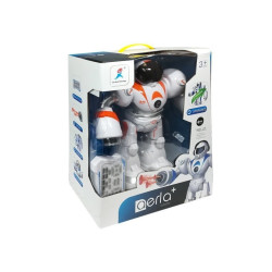 Nuotoliniu būdu valdomas R/C robotas šaudo raketas