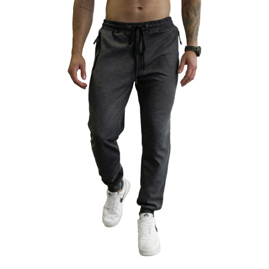 Vyriškos tamsiai pilkos kelnės Run Laisvalaikio kelnės