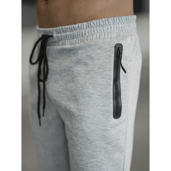 Vyriškos šviesiai pilkos kelnės Run Laisvalaikio kelnės