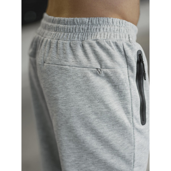 Vyriškos šviesiai pilkos kelnės Run Laisvalaikio kelnės