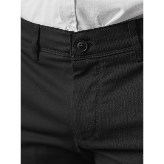 Vyriškos juodos chino kelnės Reno V/6545 - Kelnės Vyriškos juodos chino kelnės Reno Klasikinės kelnės