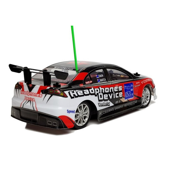 Nuotoliniu būdu valdomas sportinis automobilis R/C 27Mhz raudonas Radijo bangomis valdomi žaislai