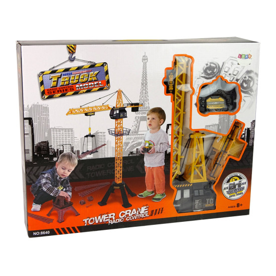 Statybinis kranas Valdomas R/C nuotolinio valdymo pulteliu 90 cm aukščio Eifelio bokšto konstrukcija 12821 - Žaislai Statybinis kranas Valdomas R/C nuotolinio valdymo pulteliu 90 cm aukščio Eifelio bokšto konstrukcija Radijo bangomis valdomi žaislai