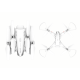 RC dronas Z3 720P kamera balta 14882 - Žaislai RC dronas Z3 720P kamera balta Radijo bangomis valdomi žaislai