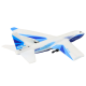 Remote Controlled Airplane R/C 4D-G2 Lights White Radijo bangomis valdomi žaislai