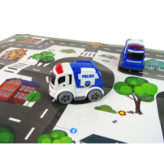 Automobilių rinkinys su šviesoforais ir kelio ženklais Automobilių rinkiniai