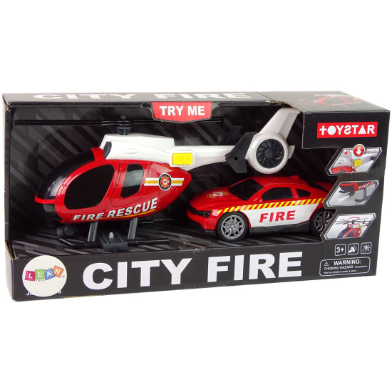 Ugniagesių transporyų priemonių rinkinys Automobilių rinkiniai