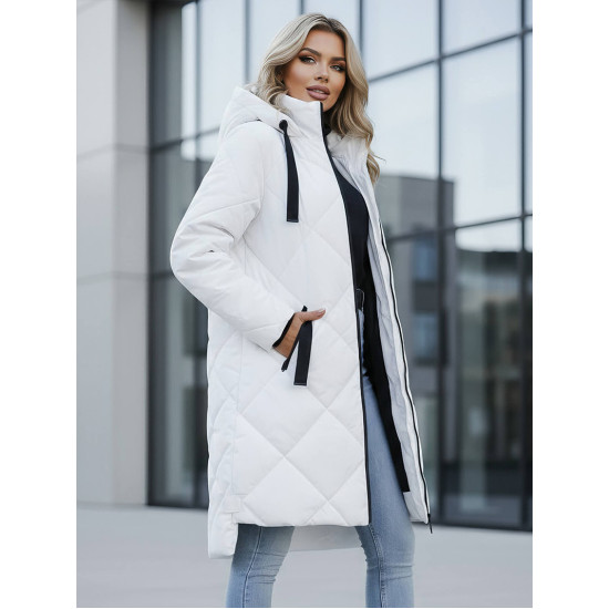 Ilga balta žieminė striukė Steper JS/5M3168/281Z