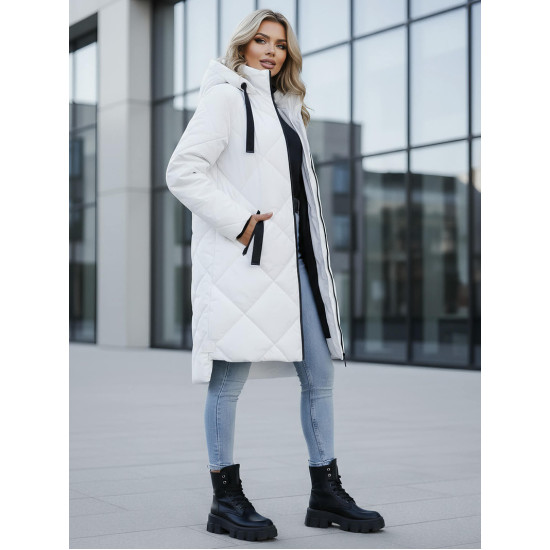 Ilga balta žieminė striukė Steper JS/5M3168/281Z